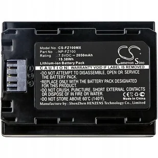 Cameron Sino Sony A7 Mark 3 NP-FZ100 2050mAh 15.38Wh Li-Ion 7.5V ) CS-FZ100MX - Akumulatory do aparatów dedykowane - miniaturka - grafika 1
