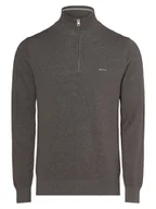 Swetry męskie - Gant - Sweter męski, szary - miniaturka - grafika 1