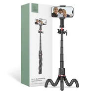 Selfie stick - TECH-PROTECT L07S BLUETOOTH SELFIE STICK FLEXIBLE TRIPOD BLACK - miniaturka - grafika 1