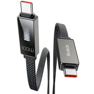 Kable USB - Kabel USB Typ-C - USB Typ-C MCDODO CA-4470 100W 1.2 m Czarny - miniaturka - grafika 1