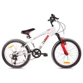 Rowery - Rower dziecięcy SUN BABY Tiger bike 20 cali dla chłopca Czerwono-biały - miniaturka - grafika 1