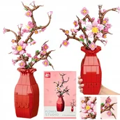 Klocki - Klocki Kwiaty Bukiet Konstrukcyjne Kreatywne Prezent Dla Niej 565 Elementów - miniaturka - grafika 1