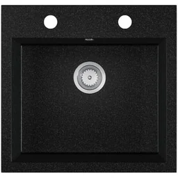 EOS Zlewozmywak granitowy COMO czarny grafit - Zlewozmywaki EOS Zlewozmywak granitowy COMO czarny grafit - Zlewozmywaki - miniaturka - grafika 1