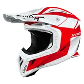Kaski motocyklowe - Kask Cross Airoh Aviator Ace 2 Iron (2026) Czerwony połyskXL - miniaturka - grafika 1