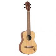 Ortega ukulele tenorowe, płyta wierzchnia: świerk, tył i boki: drewno sapeli, binding pojedynczy ABS, laserowe grawerowanie RU5-TE