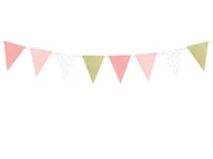 Baby shower i roczek - Party Deco Baner flagi różowy na roczek 1st birthday - 1,3 m FLG7-081RM - miniaturka - grafika 1