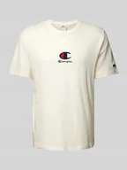 Koszulki męskie - T-shirt z wyhaftowanym logo - miniaturka - grafika 1