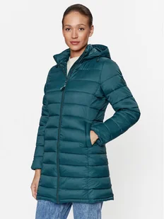 Pepe Jeans Kurtka zimowa Maddie Long PL402252 Zielony Regular Fit - Kurtki damskie - miniaturka - grafika 1