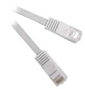 MicroConnect RJ-45/RJ-45 kat.6 10m Biały V-UTP610W-FLAT - Patchcordy - miniaturka - grafika 1