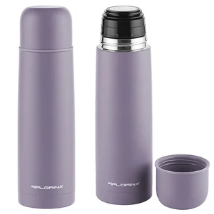 SZCZELNY TERMOS KUBEK TERMICZNY MIAMI 250ML STAL NIERDZEWNA FIOLETOWY 0,25L - Kubki termiczne - miniaturka - grafika 1