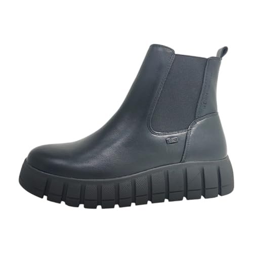 Tom Tailor Damskie 8490710011 modne kozaki, czarne, 39 EU, czarny, 39 EU