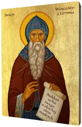 Ikona Świętego Wincentego z Lerynu - Ikony i obrazy sakralne Ikona Świętego Wincentego z Lerynu - Ikony i obrazy sakralne - miniaturka - grafika 1