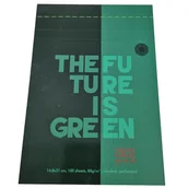 Notesy i bloczki - notatnik roller FLEXI THINK GREEN 100A5 w kratkę - miniaturka - grafika 1