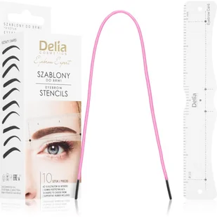 Delia Eyebrow Expert szablony do brwi 10szt - Akcesoria i kosmetyki do stylizacji brwi - miniaturka - grafika 1