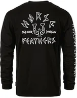Koszulki męskie - t-shirt HORSEFEATHERS BAD LUCK LS T-SHIRT Titanium - miniaturka - grafika 1