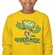 Bluzy dla dziewczynek - Bluza Dziecięca Żółta Bez Kaptura Prezent Dla Dziecka Carnivine 152 Wzory - miniaturka - grafika 1