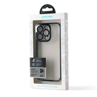 Joyroom 14Q Case etui do iPhone 14 Pro obudowa pokrowiec z metaliczną ramką czarny (JR-14Q2-black) - Etui i futerały do telefonów - miniaturka - grafika 4