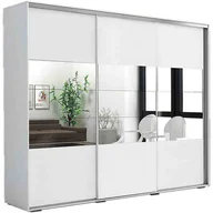 Szafy - Szafa Przesuwna 278 z Lustrem A26 Skąpski Meble Grafit, Sonoma, 215 cm - miniaturka - grafika 1