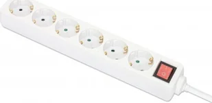Listwa zasilająca Triton Manhattan 168335 rozgałęziacz 2 m 6 x gniazdo sieciowe Wewnętrzna Biały - Listwy zasilające - miniaturka - grafika 1