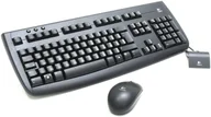 Zestawy myszka + klawiatura - Logitech Deluxe 650 Cordless Desktop (967742-0100) - miniaturka - grafika 1