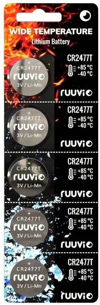 Rayovac Screw CR2477T battery, 5 pcs.