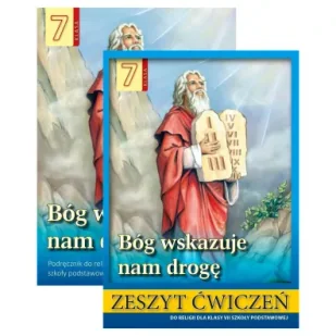 Pakiet: Bóg wskazuje nam drogę. Podręcznik i zeszyt ćwiczeń do religii dla klasy 7 szkoły podstawowej - Podręczniki dla szkół podstawowych - miniaturka - grafika 1
