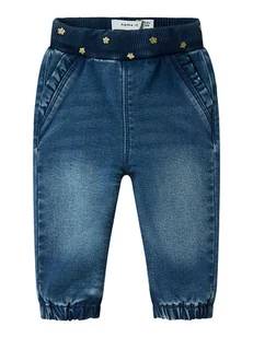 name it Dżinsy "Rose" w kolorze niebieskim - Spodenki dla niemowląt - miniaturka - grafika 1