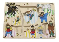 Zabawki interaktywne dla dzieci - Micki Puzzle drewniane labirynt edukacyjny Pippi - miniaturka - grafika 1