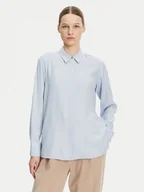 Koszule damskie - Tommy Hilfiger Koszula WW0WW44045 Błękitny Relaxed Fit - miniaturka - grafika 1