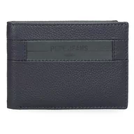 Portfele - Pepe Jeans Checkbox Poziomy portfel z portmonetką Niebieski 11x8x1 cms Skóra, niebieski, Talla única, Portfel poziomy z portmonetką - miniaturka - grafika 1
