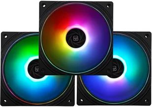 Thermalright TL-S12-S X3 PWM ARGB Juodas 3vnt. 120mm Juodi Ventiliatoriai TL-S12-S-3 - Wentylatory komputerowe - miniaturka - grafika 1