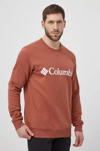 Columbia bluza męska kolor czerwony z nadrukiem - Bluzy męskie - miniaturka - grafika 1