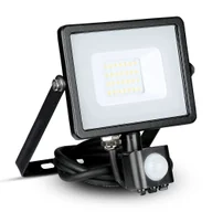 Lampy pozostałe - V-TAC Naświetlacz Halogen Lampa 20W V-TAC LED z czujnikiem VT-20-S - miniaturka - grafika 1