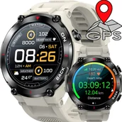 Smartwatch - Gravity HEXAL-4 Beżowy - miniaturka - grafika 1