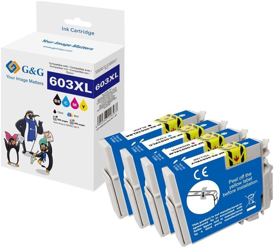 Tusz G&G XL-atramenty drukarskie kompatybilne z Epson 603XL/Multipack