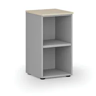 Regały biurowe - Regał biurowy PRIMO GRAY, 740 x 400 x 420 mm, szary/brzoza - miniaturka - grafika 1