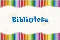 Pomoce naukowe - Tabliczka z kolorowymi kredkami: Biblioteka - miniaturka - grafika 1