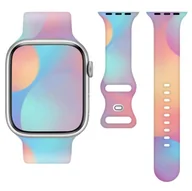 Akcesoria do smartwatchy - Pasek Silikonowy do Smart Watch 22mm RAINBOW / TĘCZOWY - miniaturka - grafika 1