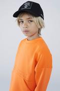 Bluzy dla chłopców - Karl Lagerfeld bluza dziecięca kolor pomarańczowy gładka - miniaturka - grafika 1