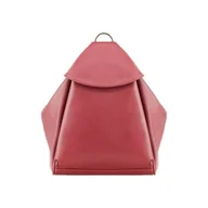 Torebki damskie - Mały skórzany plecak damski Visconti V-01721 czerwony - miniaturka - grafika 1
