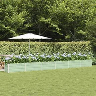 Skrzynie ogrodowe - vidaXL Donica Pastelowa Zieleń 480 x 50 x 45 cm Stal Galwanizowana - miniaturka - grafika 1