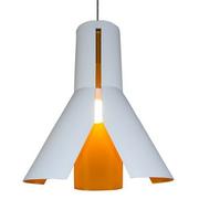 Lampy sufitowe - D2.Design Lampa wisząca Origami Design 1 biel/pom 84103 - miniaturka - grafika 1