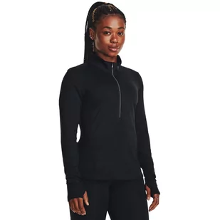 Damski longsleeve do biegania Under Armour UA Qualifier Run 1/2 Zip - czarny - UNDER ARMOUR - Koszulki sportowe damskie - miniaturka - grafika 1