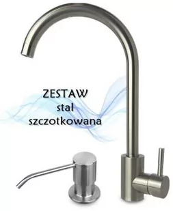 Luccio zestaw bateria LUGA i dozownik inox C62D-507A - Baterie kuchenne - miniaturka - grafika 1