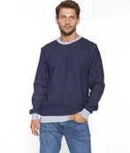 Swetry męskie - Sweter MING 3930 GREY-L - miniaturka - grafika 1