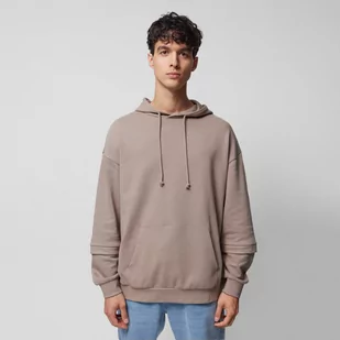 Męska bluza dresowa nierozpinana z kapturem Outhorn OTHAW23TSWSM0740 - brązowa - Bluzy sportowe męskie - miniaturka - grafika 1