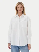 Koszule damskie - Guess Jeans Koszula W4YH22 WGCF1 Biały Relaxed Fit - miniaturka - grafika 1
