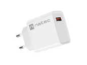 Ładowarki do telefonów - Natec Ribera 18W USB-A biała - miniaturka - grafika 1