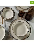 Serwisy obiadowe - Hermia 24-częściowy zestaw w kolorze beżowym - miniaturka - grafika 1