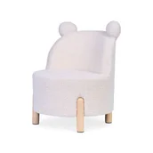 Zestawy naczyń dla dzieci - Childhome Fotel dziecięcy Teddy bear Off white - miniaturka - grafika 1